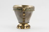 Sardonyx chalice with Eucharist inscription