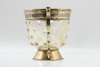 Chalice with relief worked glass (in prunts)