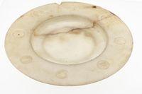 Alabaster paten with alveoli