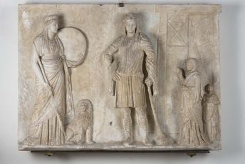 Rilievo votivo con Cibele e Attis