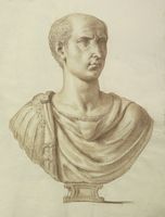 Disegno raffigurante "Ritratto di Giulio Cesare"