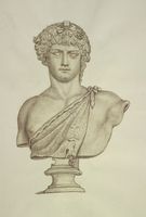 Disegno raffigurante "Busto di Antinoo"