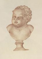 Disegno raffigurante "Busto di fanciullo"