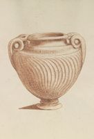 Disegno raffigurante "Vaso strigilato"