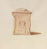 Disegno raffigurante "Base di candelabro"