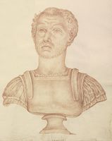 Disegno raffigurante "Busto maschile"