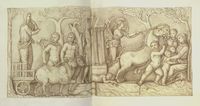 Disegno raffigurante "Rilievo funerario"