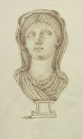 Disegno raffigurante "Ritratto di Arsinoe II (?)"