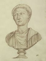 Disegno raffigurante "Ritratto di Tiberio"