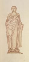 Disegno raffigurante "Statuetta di Afrodite Sosandra"