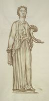 Disegno raffigurante "Statuetta di Demetra"