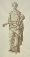 Disegno raffigurante "Statua di Kore, cosiddetta "Abbondanza" "