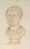 Disegno raffigurante "Erma maschile"
