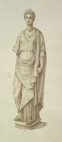 Disegno raffigurante "Statuetta di Kore"