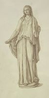 Disegno raffigurante "Statuetta di Demetra"