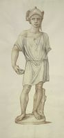 Disegno raffigurante "Testa di Mercurio"
