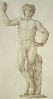 Disegno raffigurante "Testa di Dioniso"