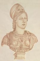 Disegno raffigurante "Testa di Atena"
