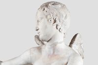 Eros amarrando seu arco